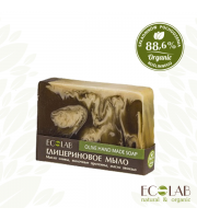 ECOLAB, Naturalne mydło glicerynowe - ręcznie robione – oliwkowe, 130 g