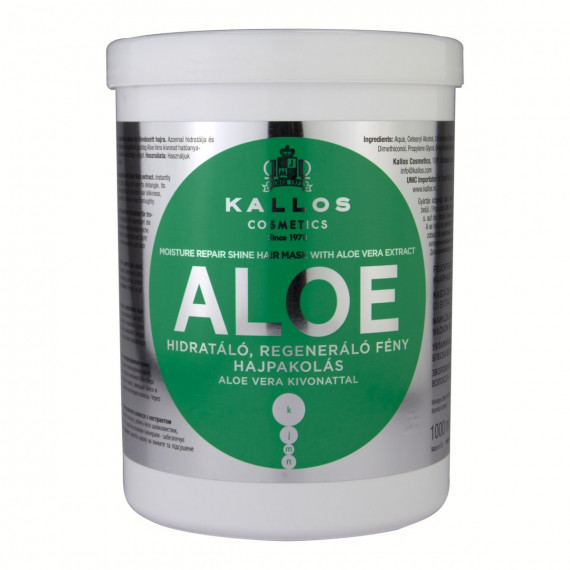 Kallos, Aloesowa maska do włosów, 1000 ml