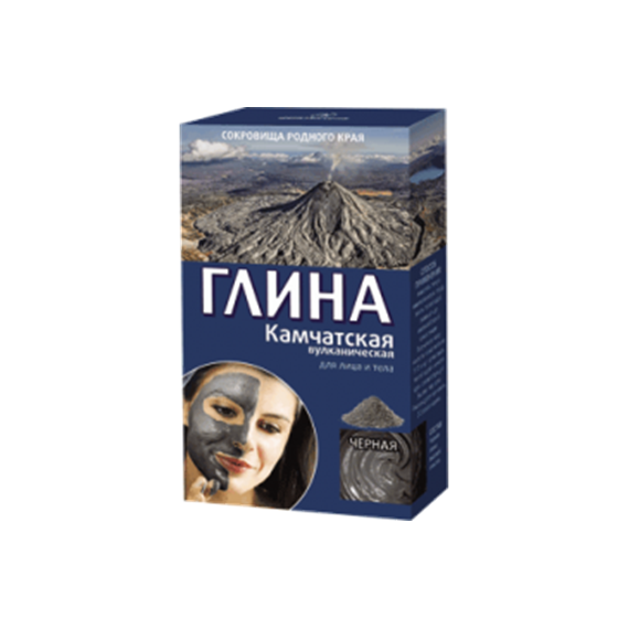 Fitokosmetik, Kamczatska glinka kosmetyczna - czarna - ujędrniająca, 100 g 