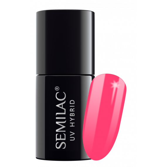 Semilac, 042 Lakier hybrydowy UV, Neon Raspberry, 7 ml