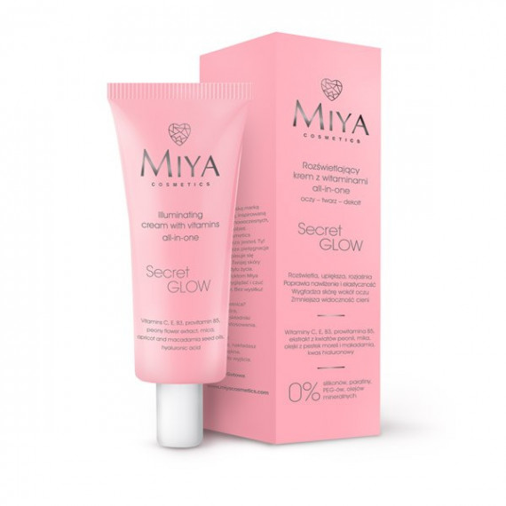 Miya, Secret Glow, Rozświetlający krem z witaminami all-in-one, 30 ml