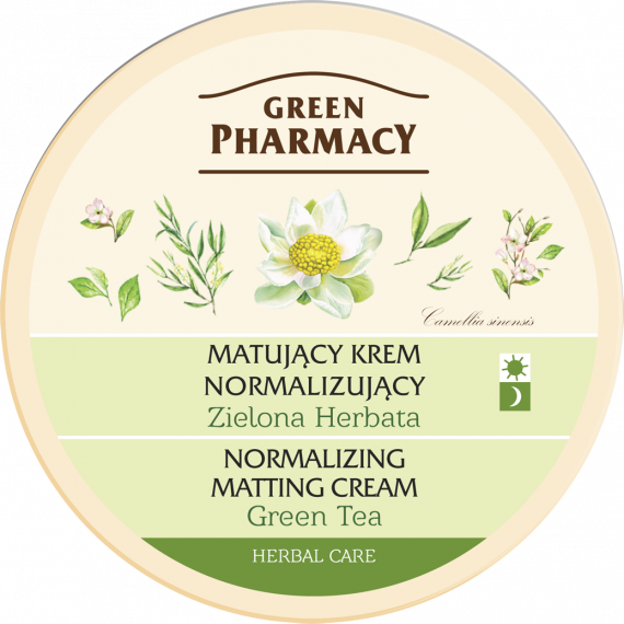 Green Pharmacy, Matujący krem normalizujący Zielona Herbata, 150 ml