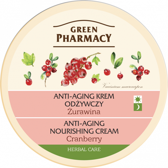 Green Pharmacy, Anti-aging krem odżywczy Żurawina, 150 ml