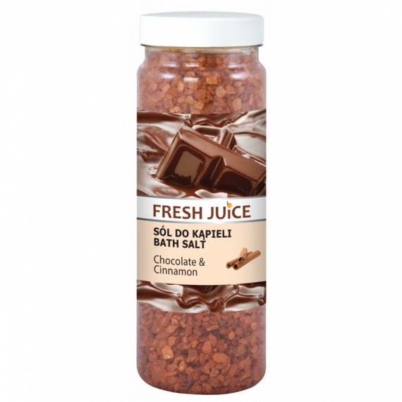 Fresh Juice, Sól do kąpieli Chocolate Cinnamon, 700 g
