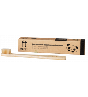 ZUZii, Bambusowa szczoteczka do zębów beżowa - dla dorosłych, 1 sztuka