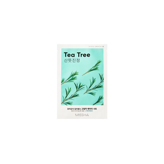 Missha, Airy Fit Sheet Mask Tea Tree, Łagodząca maseczka w płachcie, 19 ml