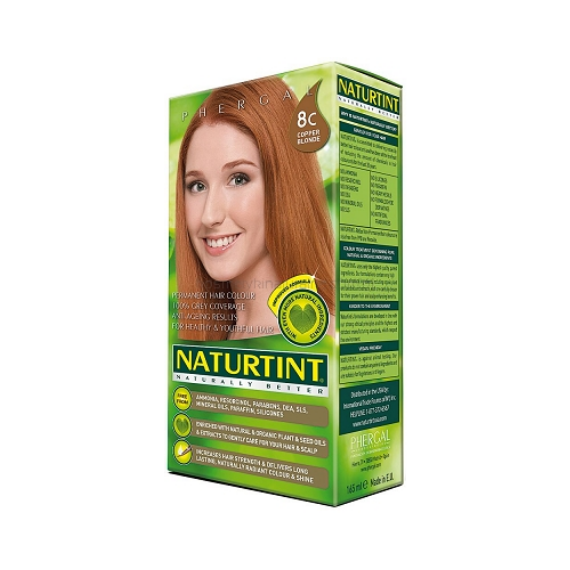 Naturtint, Farba do włosów 8C, Miedziany blond, 165 ml