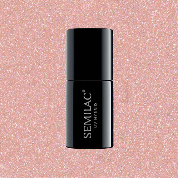 Semilac, 804 Extend 5in1 Glitter Soft Beige, 7 ml