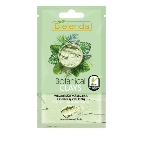 Bielenda, Botanical Clays Wegańska maseczka z glinką zieloną, 8g