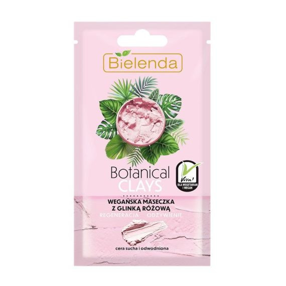 Bielenda, Botanical Clays Wegańska maseczka z glinką różową, 8g