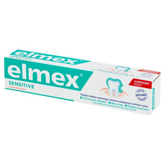 Elmex,  Pasta do zębów Sensitive - zielona, 75ml