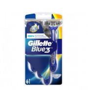 Gillette, Maszynka do golenia Blue III, 6 szt