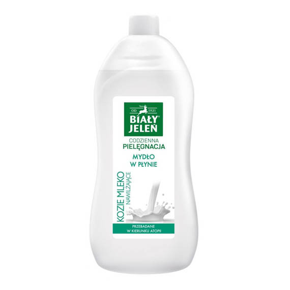 Biały Jeleń, Hipoalergiczne mydło w płynie KOZIE MLEKO, 1 litr