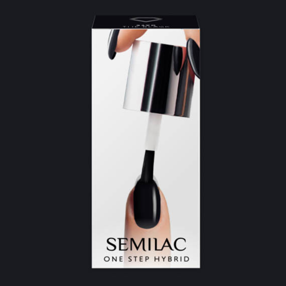 Semilac, S190 One Step Hybrid, The Black, 5 ml