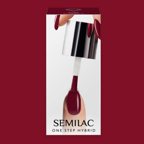 Semilac, S580 One Step Hybrid, Crimson, 5 ml