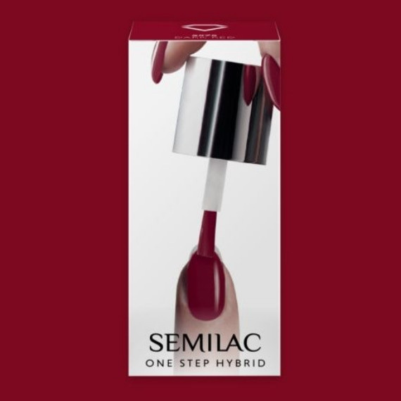 Semilac, S575 One Step Hybrid, Dark Red, 5 ml