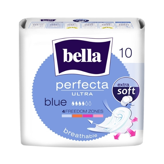 Bella, Perfecta Ultra Blue, Podpaski higieniczne, 10 szt.