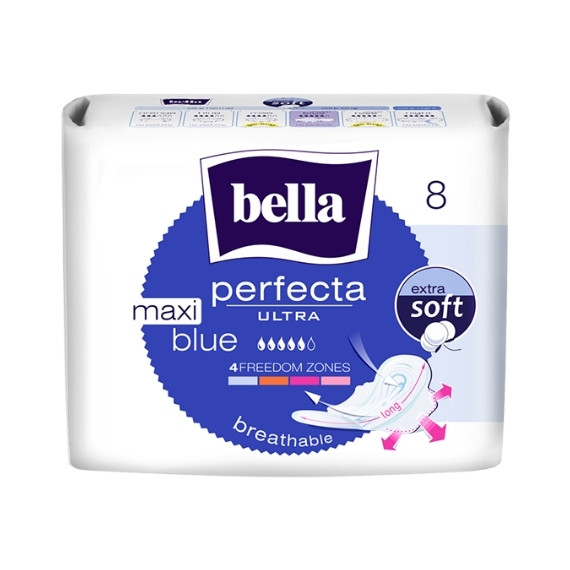 Bella, Perfecta Ultra Maxi Blue, Podpaski higieniczne, 8 szt.