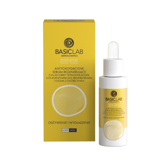 BasicLab, Esteticus Antyoksydacyjne serum regenerujące odżywienie i wygładzenie, 30 ml