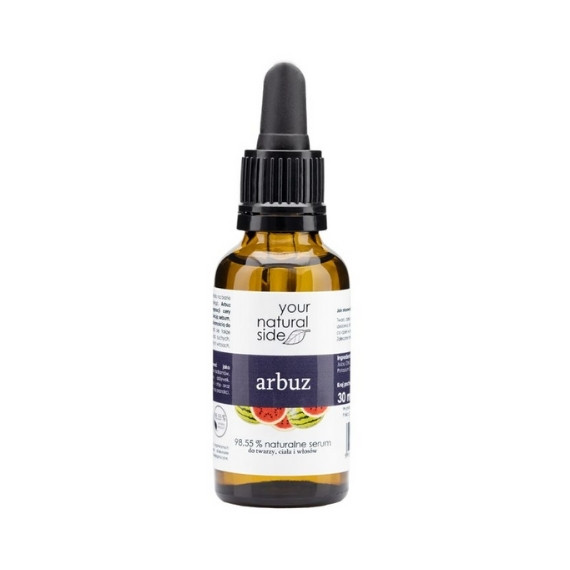 Your Natural Side, Serum do twarzy, ciała i włosów - Arbuz, 30 ml