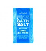 Cafe Mimi, Musująca sól do kąpieli - Detox Blue Clay, 100 g