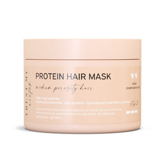 Trust My Sister, Protein Hair Mask, Proteinowa maska do włosów średnioporowatych, 150 g