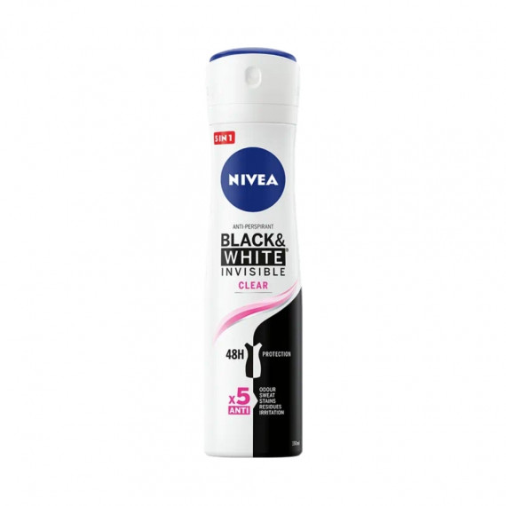 Nivea Women, Invisible for Black & White, Deo spray Clear, 150 ml