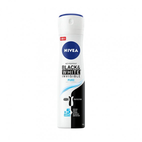 Nivea Women, Invisible for Black & White, Deo spray Pure, 150 ml