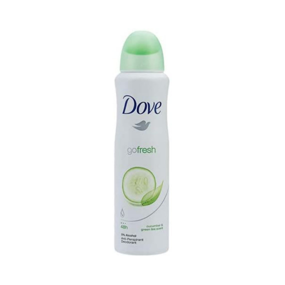 Dove, Moisturising cream deo spray, Dezodorant w sprayu, Go fresh cucumber and green tea scent, 150 ml