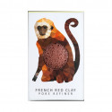 Konjac Sponge Company, Mini Gąbka Konjac Rainforest Małpka z czerwoną glinką do cery suchej i naczynkowej