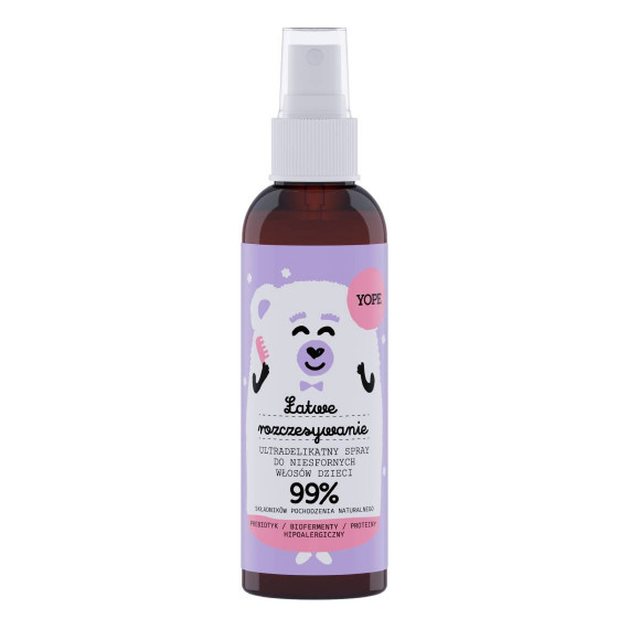 Yope, Ultradelikatny spray do włosów dla dzieci, 150 ml