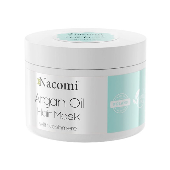Nacomi, Maska do włosów z olejem arganowym i proteinami kaszmiru, 200 ml