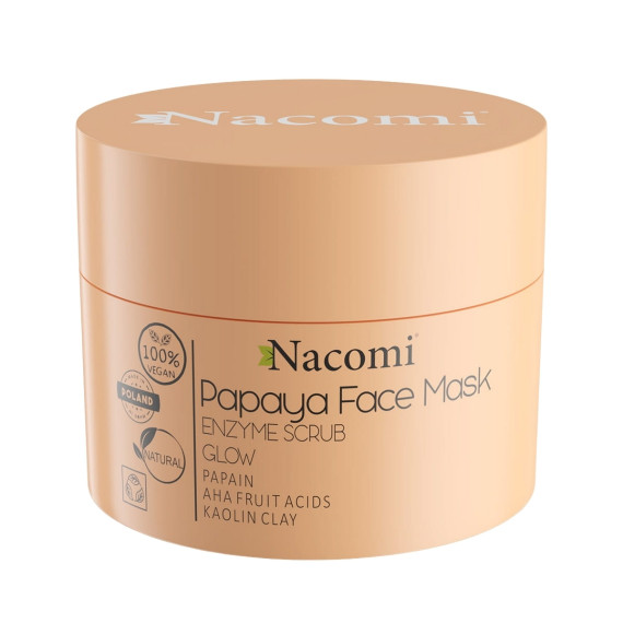 Nacomi, Maska enzymatyczna Papaya, 50 ml