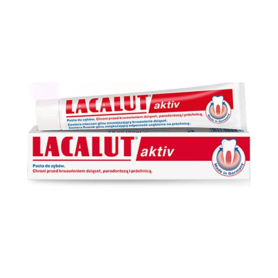 Lacalut, Aktiv, Pasta do zębów przeciw paradontozie, 75 ml