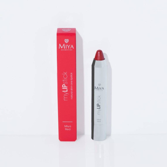 Miya, myLIPstick, Naturalna pielęgnująca szminka all-in-one, Red, 2,5 g