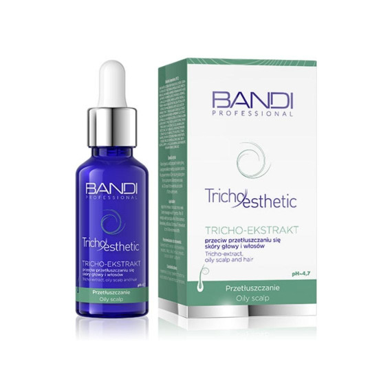 Bandi, Tricho-Ekstrakt przeciw przetłuszczaniu się skóry głowy i włosów, 30 ml