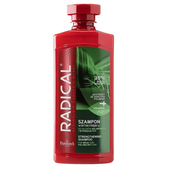 Radical, Szampon wzmacniający do włosów osłabionych i wypadających, 400 ml