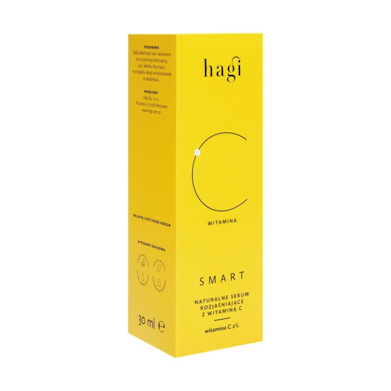 Hagi, SMART C, Naturalne serum rozjaśniające z witaminą C 2%, 30 ml
