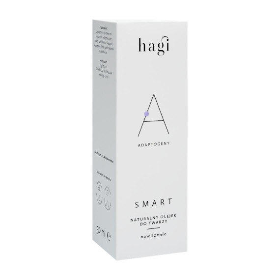 Hagi, SMART A, Naturalny olejek do twarzy nawilżający z adaptogenami, 30 ml