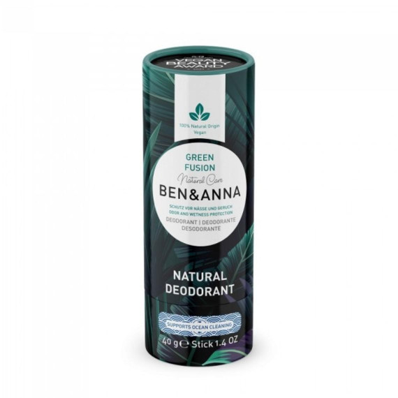 Ben&Anna, Naturalny dezodorant Green Fusion, sztyft kartonowy 40g