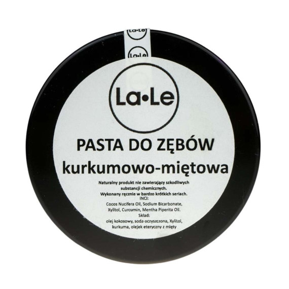 La-Le, Pasta do zębów kurkumowo- miętowa, 100ml