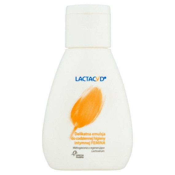Lactacyd, FEMINA, Delikatna emulsja do codziennej higieny intymnej, 50 ml