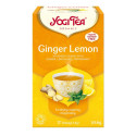 Yogi Tea, Ginger Lemon, Herbata imbirowo-cytrynowa, 17 torebek