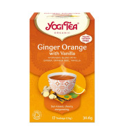 Yogi Tea, Ginger Orange with Vanilla, Herbata imbirowo-pomarańczowa z wanilią, 17 torebek