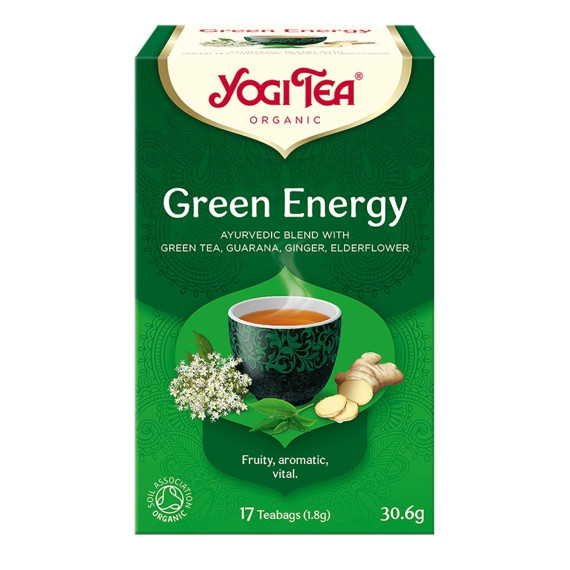 Yogi Tea, Green Energy, Herbata Zielona Energia, 17 torebek