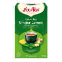 Yogi Tea, Green Tea Ginger Lemon, Herbata zielona imbirowo-cytrynowa, 17 torebek