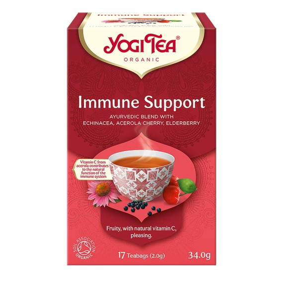 Yogi Tea, Immune Support, Herbata na odporność, 17 torebek