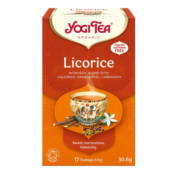 Yogi Tea, Licorice, Herbata z Lukrecją, 17 torebek