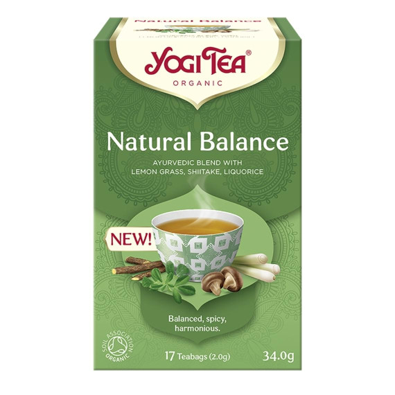 Yogi Tea, Herbatka Naturalna Równowaga NATURAL BALANCE (ekspresowa) 34 g: 17 torebek (2,0 g)