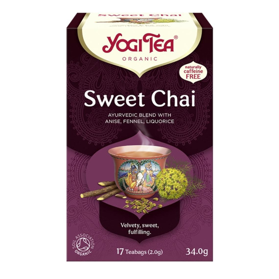 Yogi Tea, Sweet Chai, Herbata Słodki czaj, 17 torebek